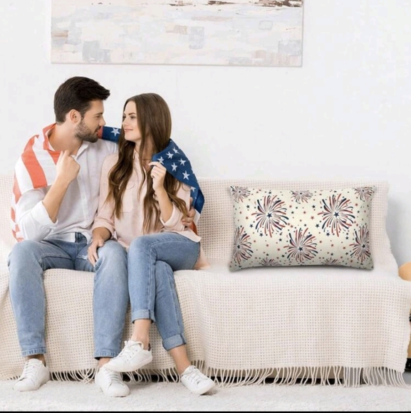 Pillowcase Fireworks Pattern Decorative - Picture 4 of 5